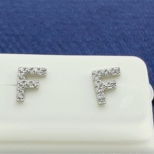 "#925 Sterling Silver CZ Stud Earrings for Women/Girl, US925P1071